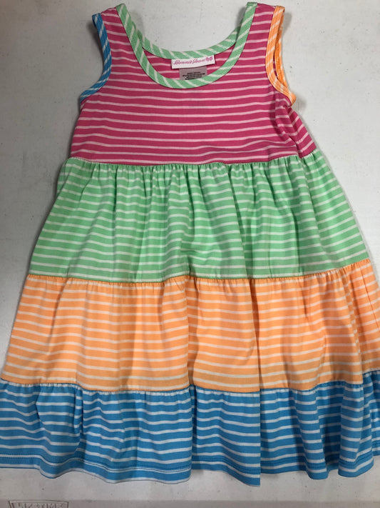 Mixed Stripe Tiers Knit Dress
