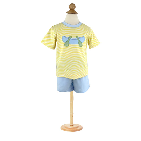 Canoe Applique Short set