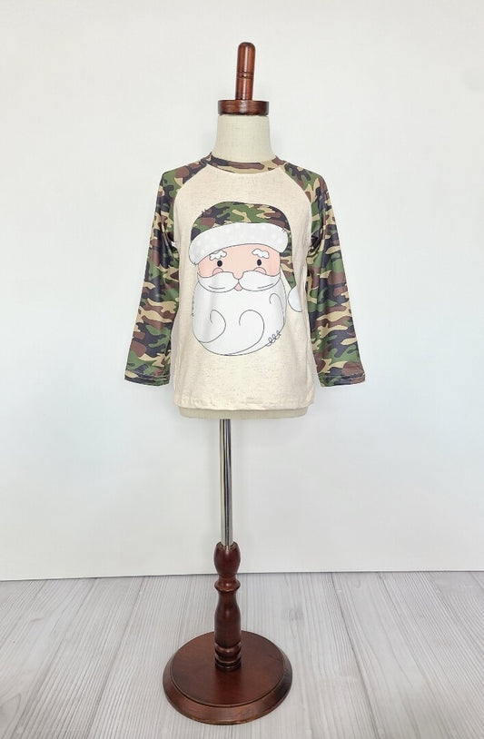 Santa Camo Top